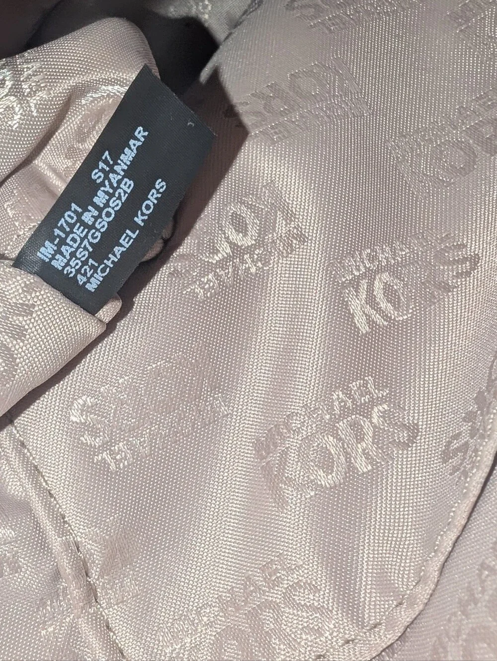 Michael Kors Blue & White Handbag